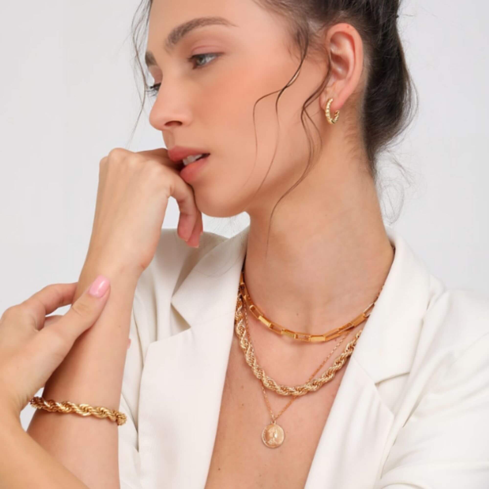 עגיל חישוק גולדי – תמונה 3